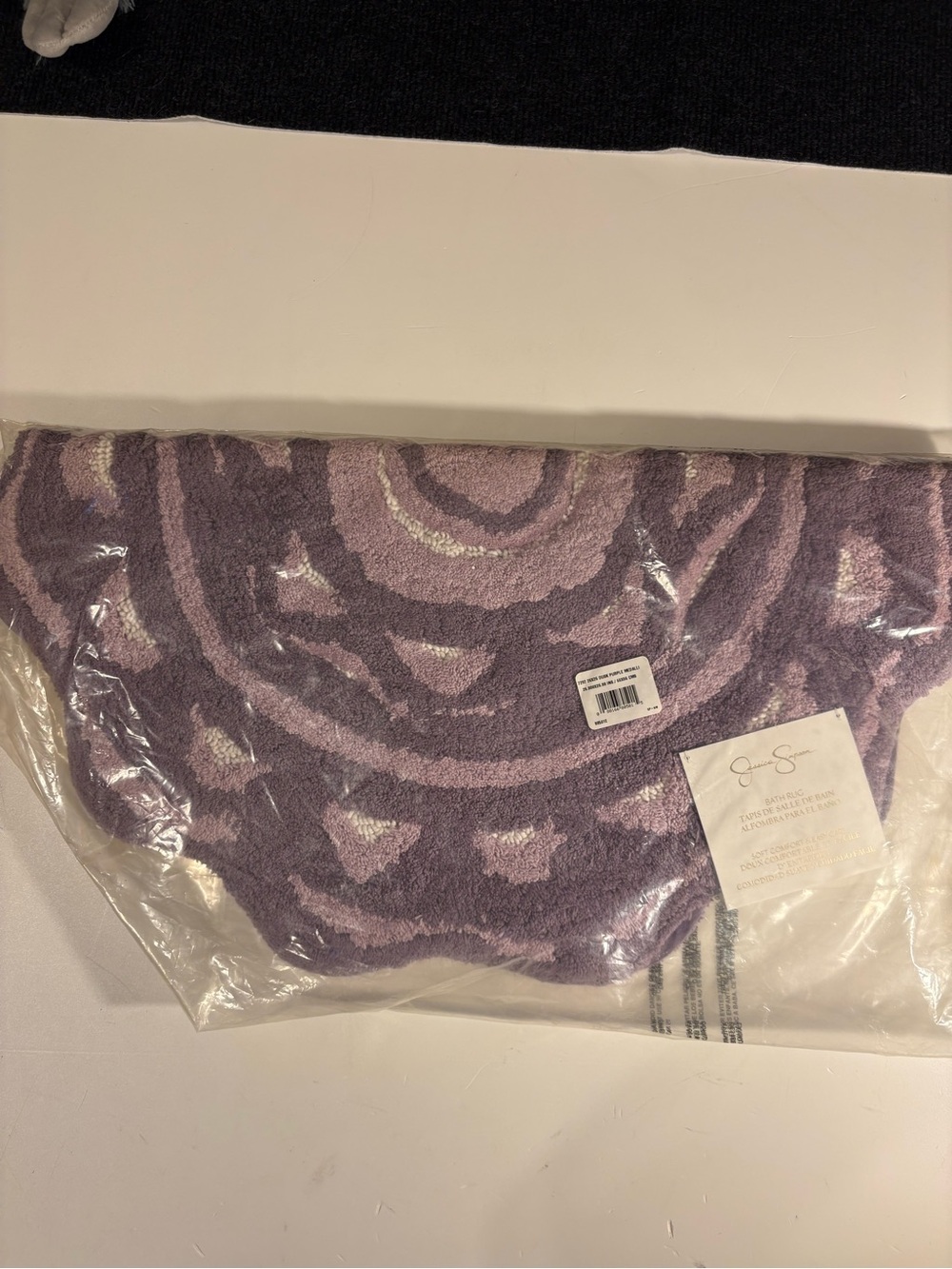 Purple Swirl Bath Rug by Jessica Simpson set of two